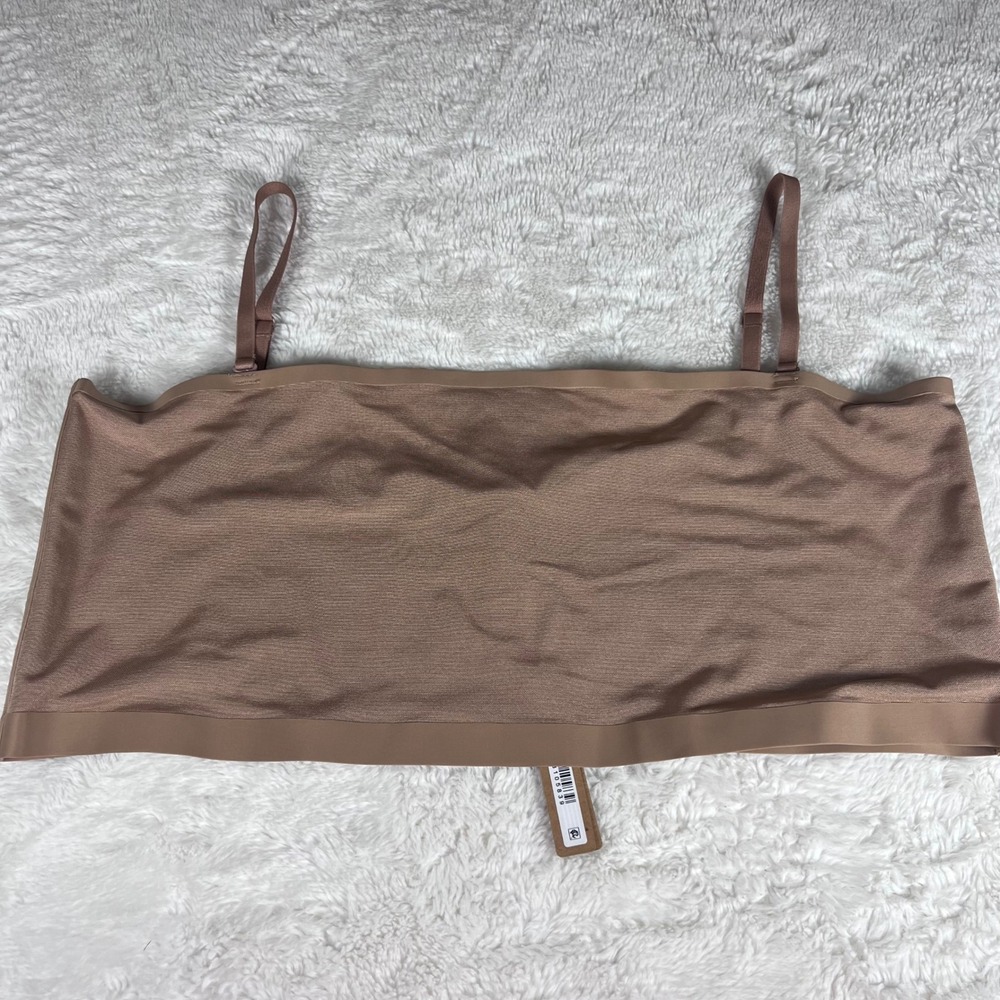 SKIMS Women's Seamless Bandeau‎ Bra Sienna Brown Plus Size 4X BR-BND-0254 NWT
